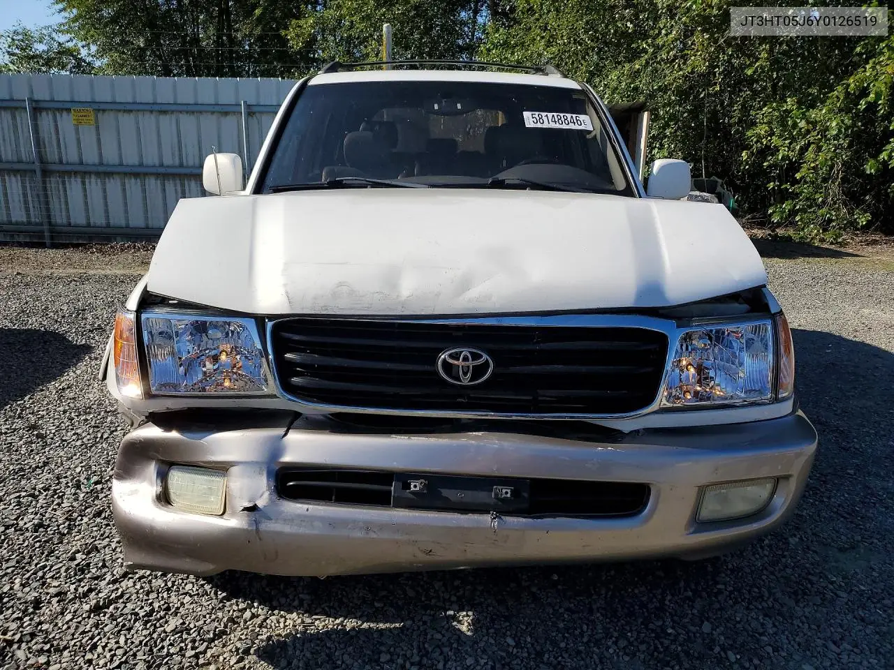 2000 Toyota Land Cruiser Base VIN: JT3HT05J6Y0126519 Lot: 58148846