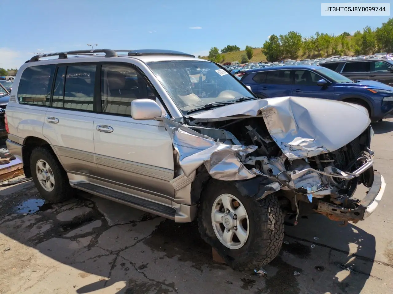 2000 Toyota Land Cruiser Base VIN: JT3HT05J8Y0099744 Lot: 64697595