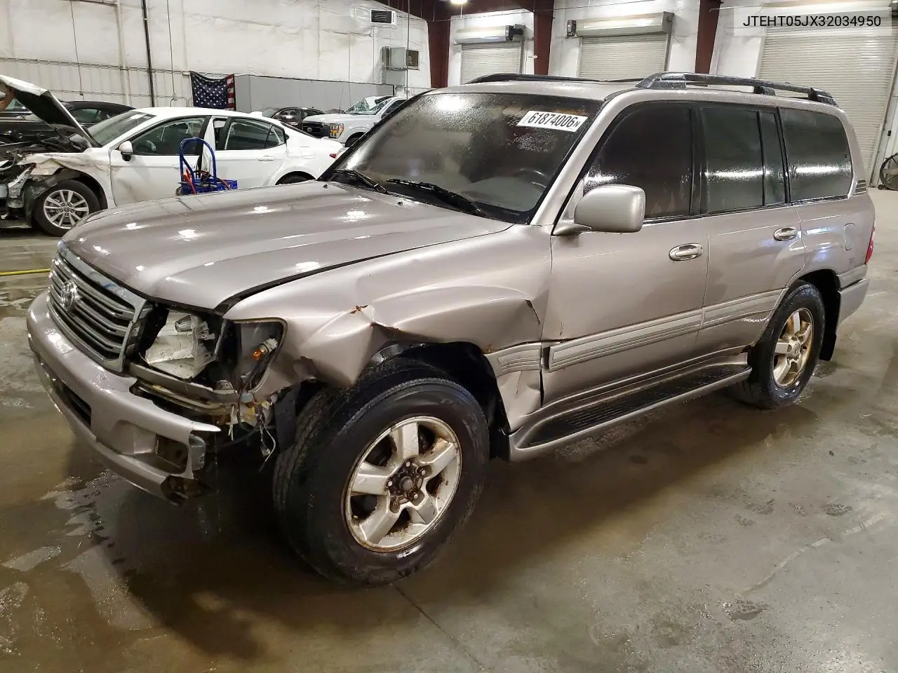 2003 Toyota Land Cruiser Base VIN: JTEHT05JX32034950 Lot: 61874006