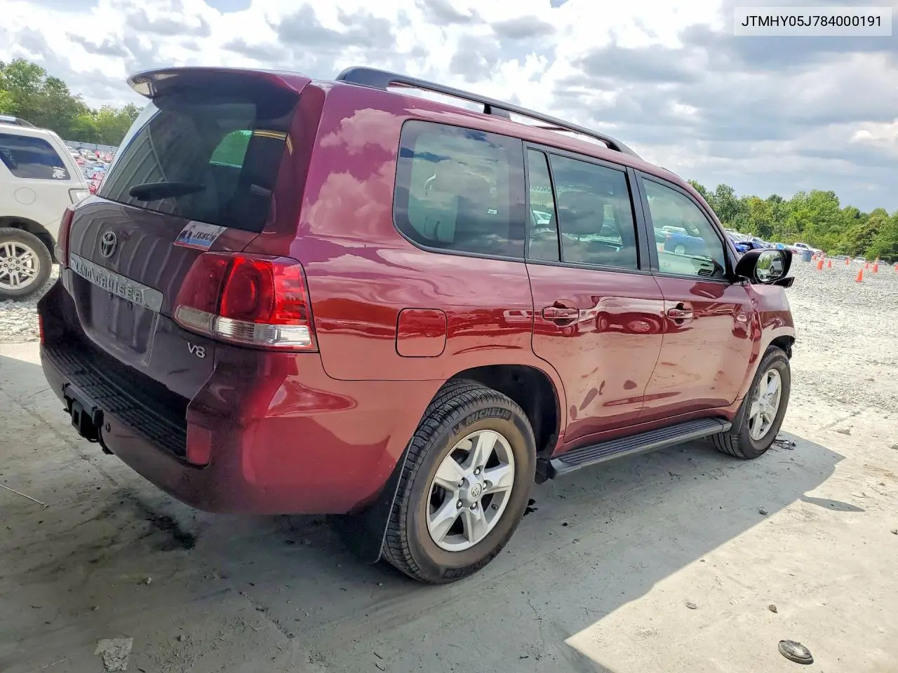 2008 Toyota Land Cruiser Base VIN: JTMHY05J784000191 Lot: 59734536