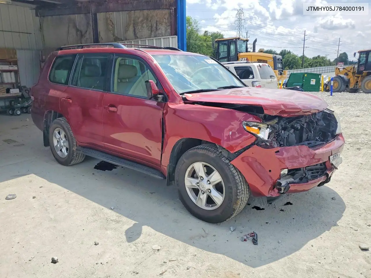 2008 Toyota Land Cruiser Base VIN: JTMHY05J784000191 Lot: 59734536
