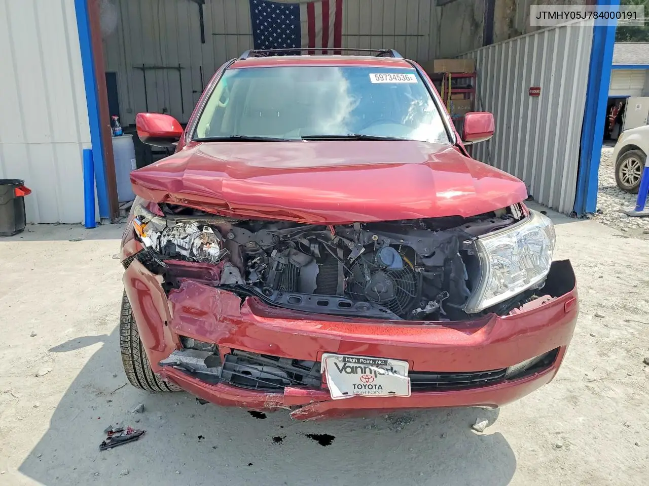 2008 Toyota Land Cruiser Base VIN: JTMHY05J784000191 Lot: 59734536