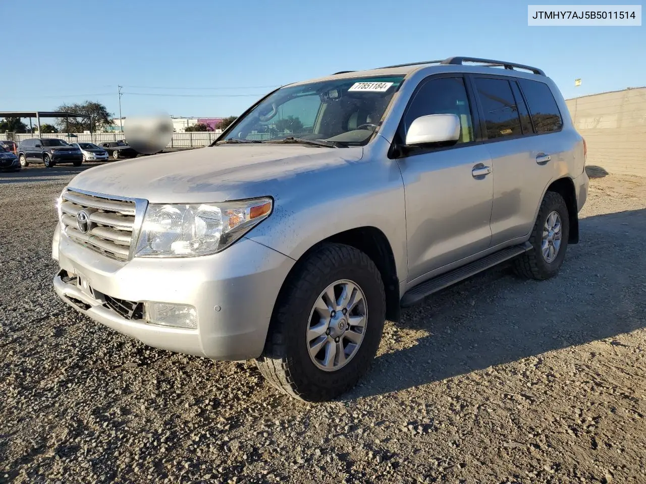 2011 Toyota Land Cruiser VIN: JTMHY7AJ5B5011514 Lot: 77851184