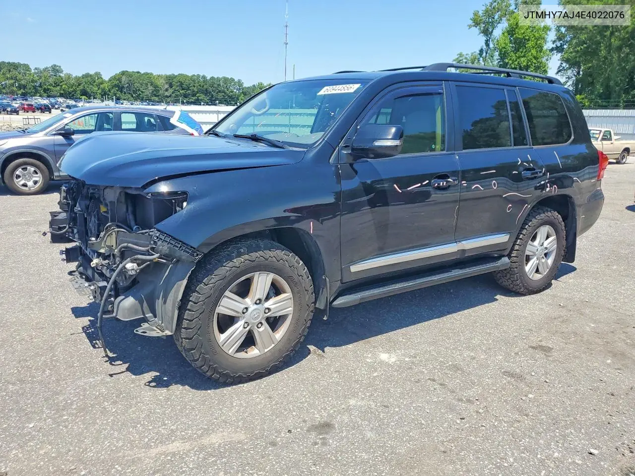 2014 Toyota Land Cruiser Base VIN: JTMHY7AJ4E4022076 Lot: 60944856