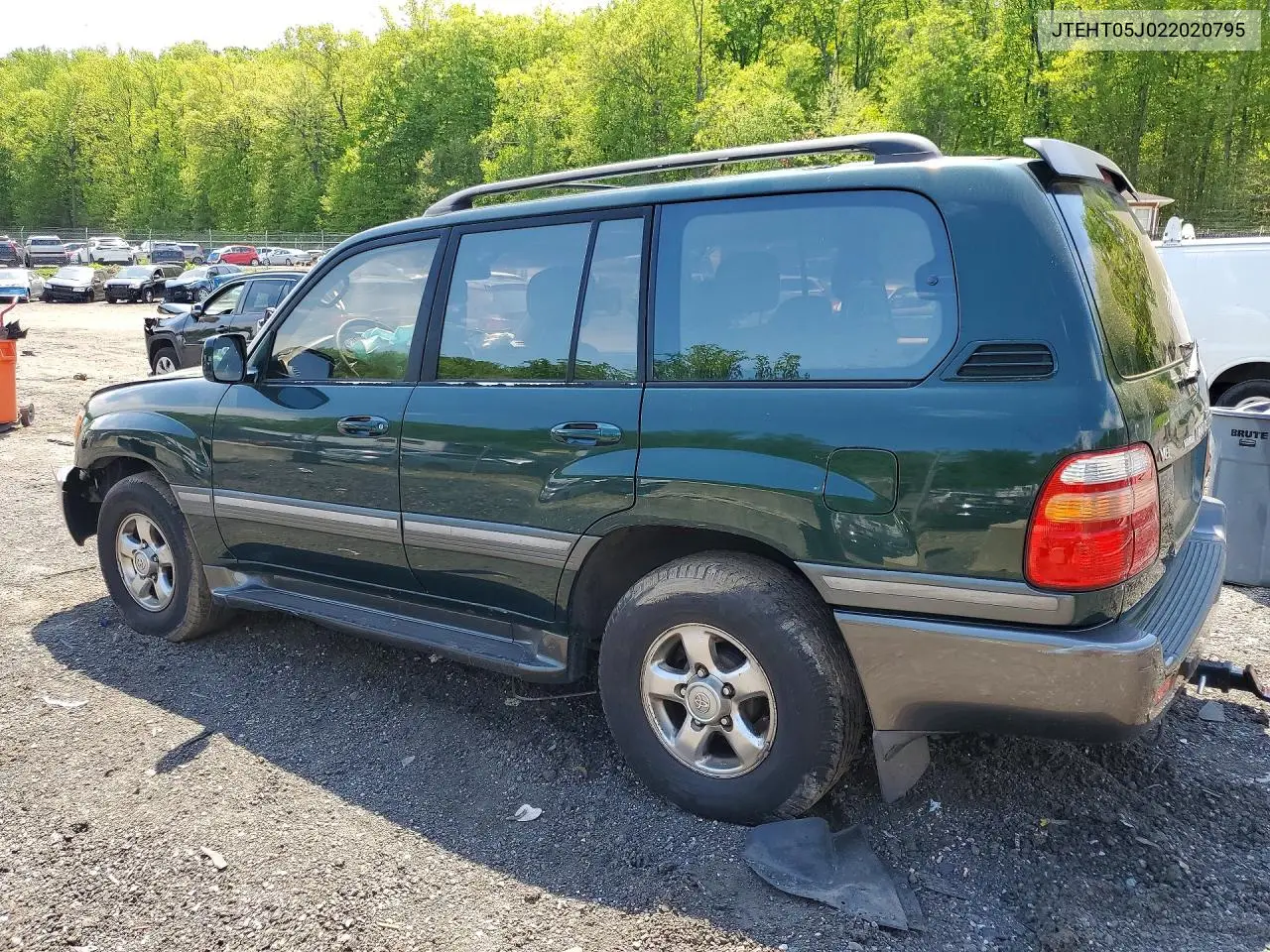 2002 Toyota Land Cruiser Base VIN: JTEHT05J022020795 Lot: 45944486