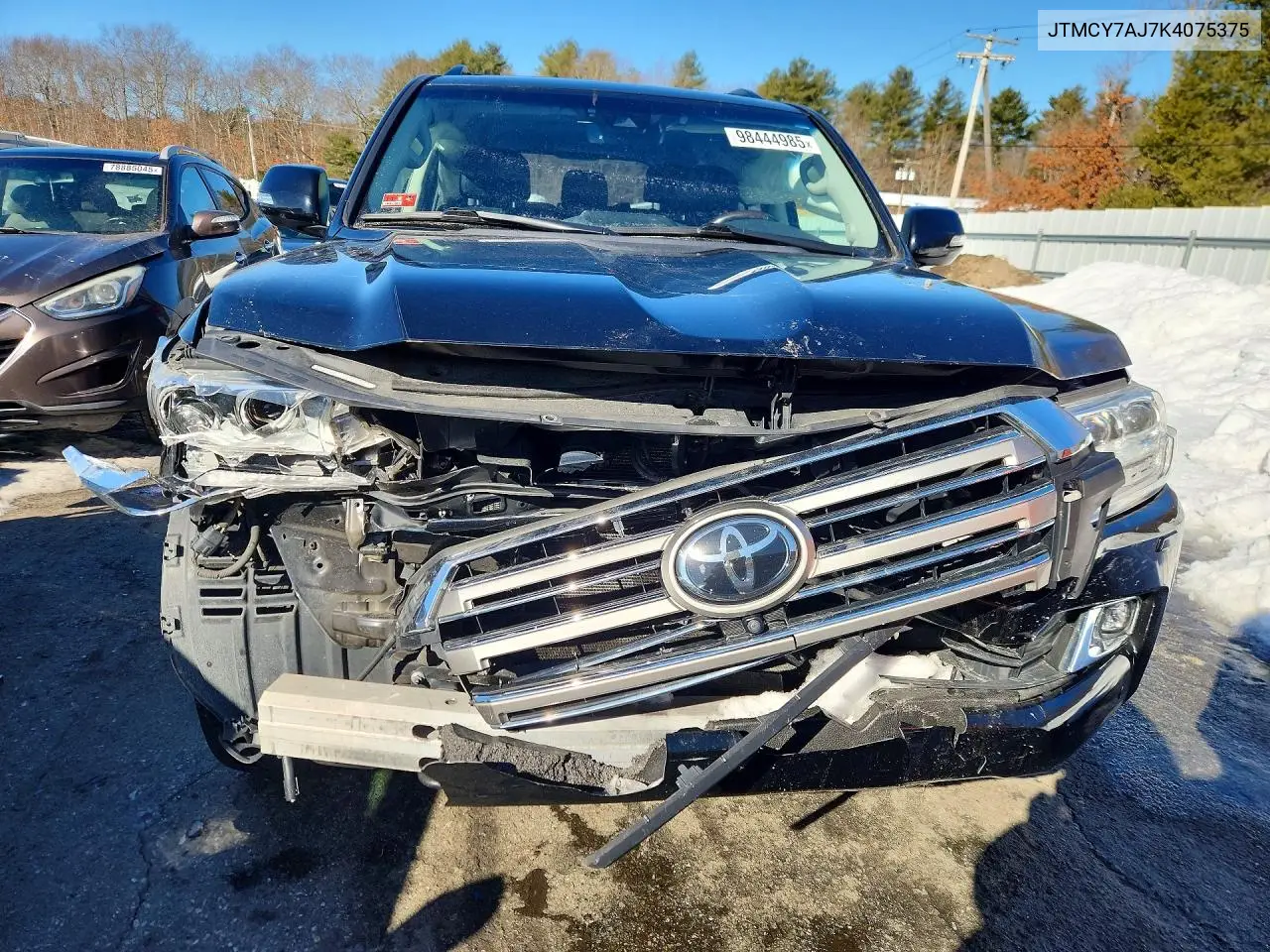 2019 Toyota Land Cruiser Vx-R VIN: JTMCY7AJ7K4075375 Lot: 98444985