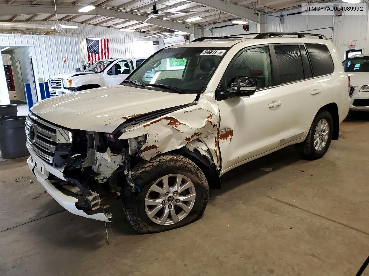 2020 Toyota Land Cruiser Base VIN: JTMCY7AJ0L4089992 Lot: 54601136