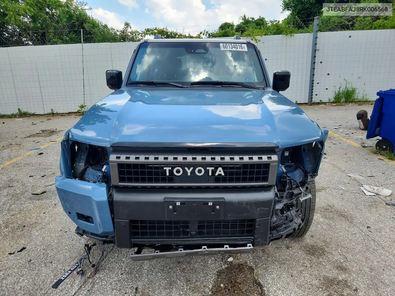 2024 Toyota Land Cruiser Base VIN: JTEABFAJ8RK006568 Lot: 60134016