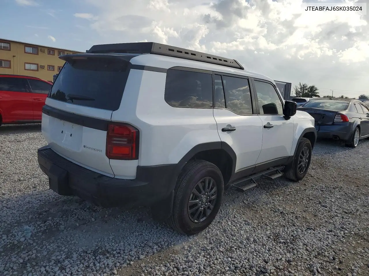 2025 Toyota Land Cruiser 1958 VIN: JTEABFAJ6SK035024 Lot: 61682336