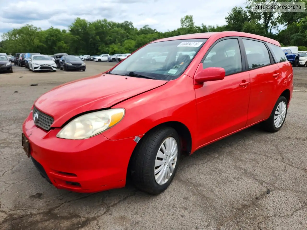 2004 Toyota Matrix Xr VIN: 2T1LR32E34C224078 Lot: 60004216