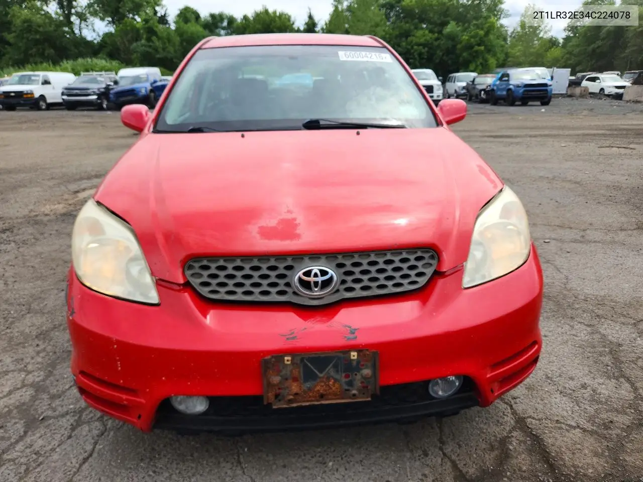 2004 Toyota Matrix Xr VIN: 2T1LR32E34C224078 Lot: 60004216