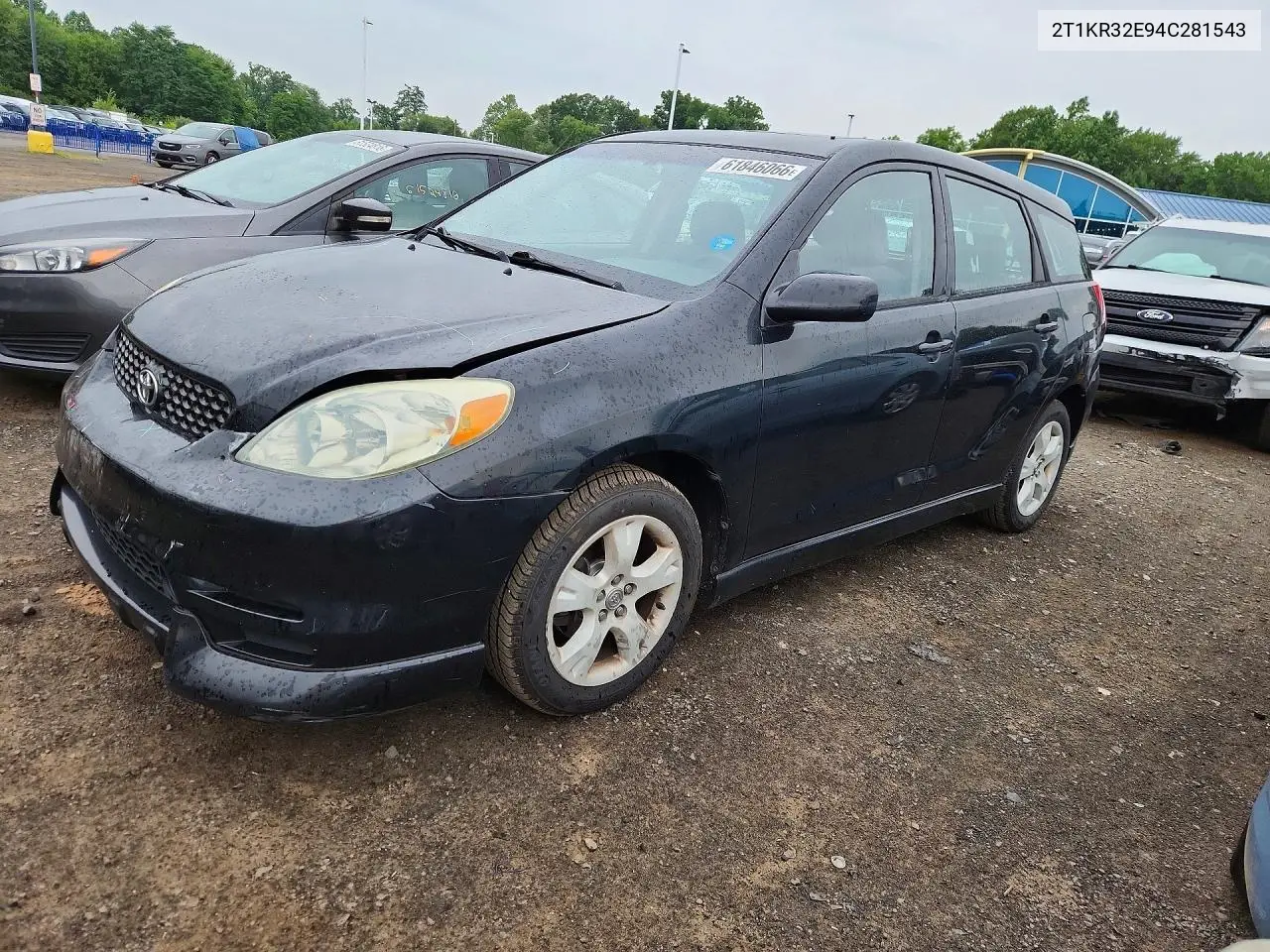 2004 Toyota Matrix Xr VIN: 2T1KR32E94C281543 Lot: 61846066