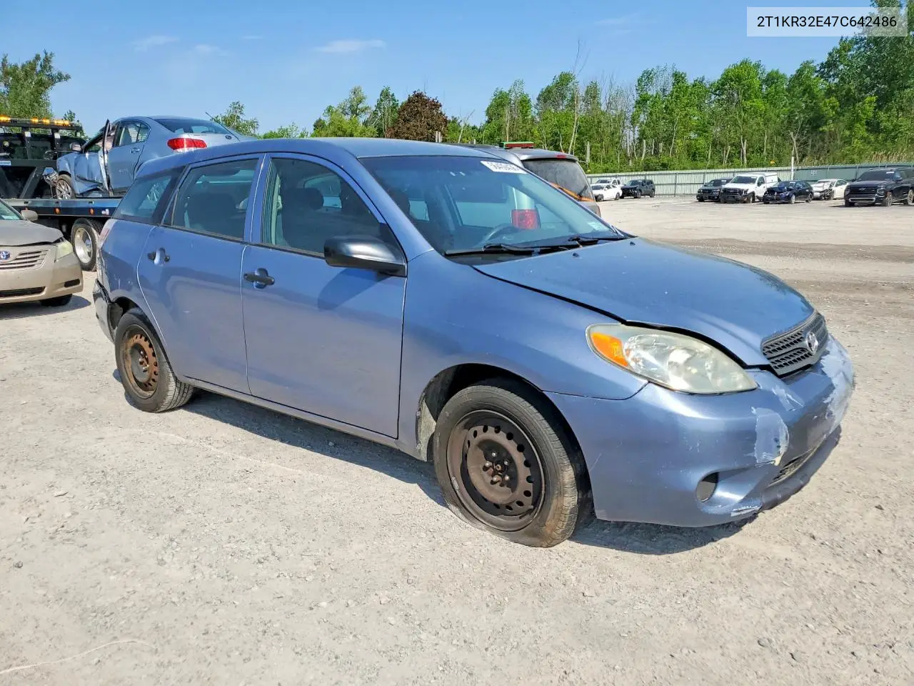 2007 Toyota Matrix VIN: 2T1KR32E47C642486 Lot: 56409436