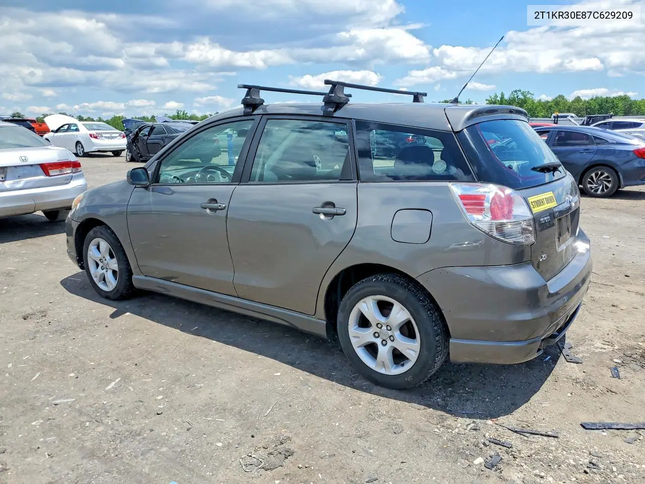 2007 Toyota Matrix Xr VIN: 2T1KR30E87C629209 Lot: 57358626