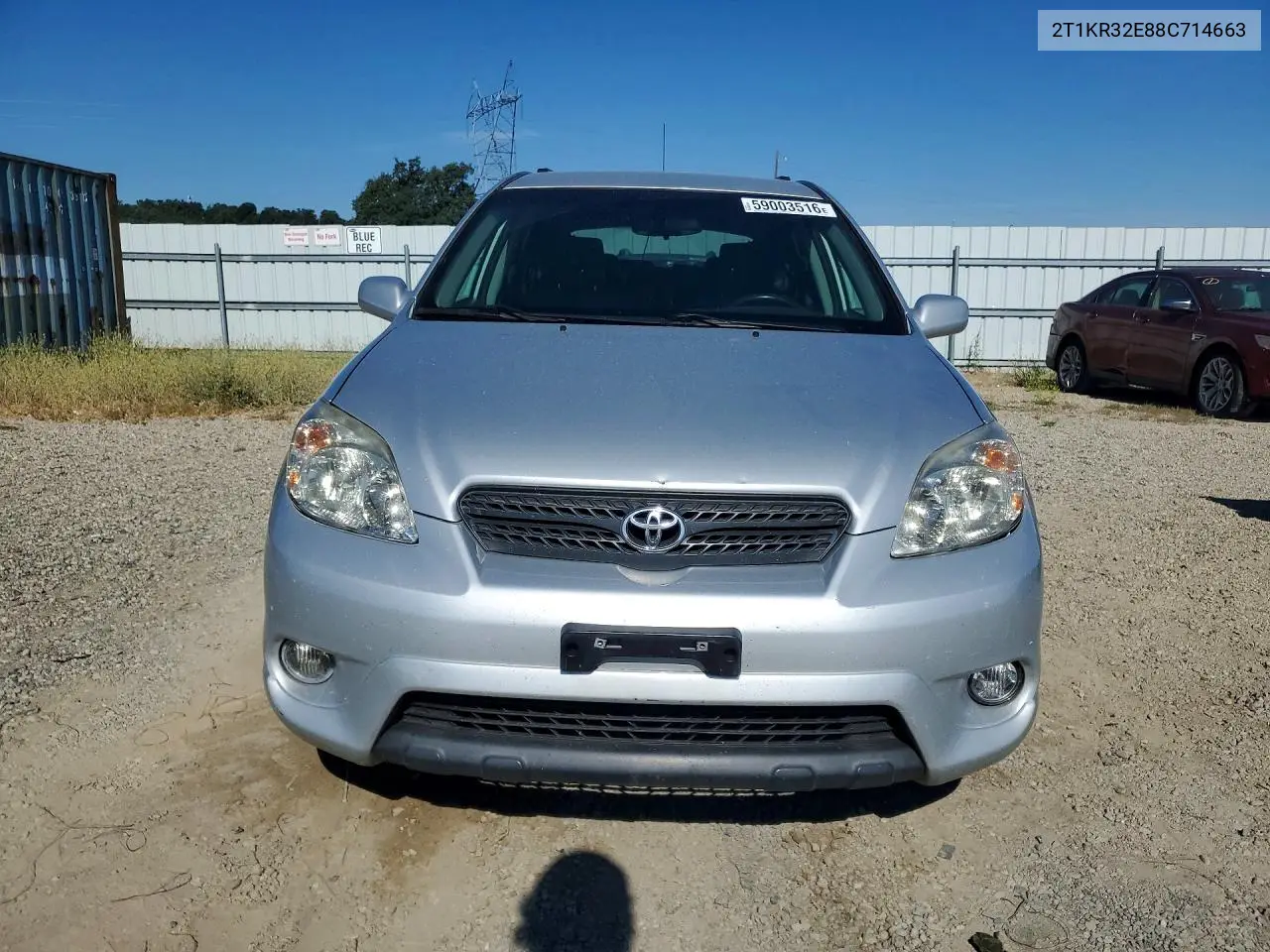 2008 Toyt Matrix VIN: 2T1KR32E88C714663 Lot: 59003516