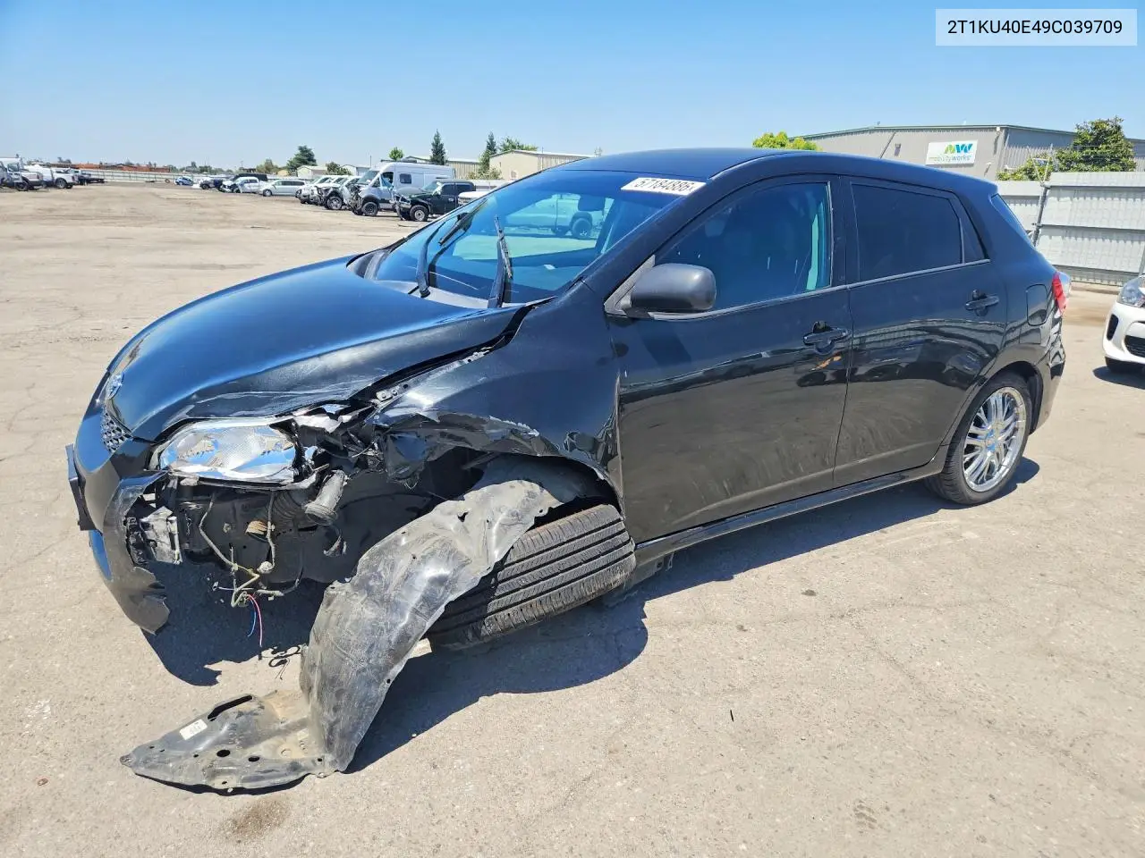 2009 Toyota Matrix Base VIN: 2T1KU40E49C039709 Lot: 57184886