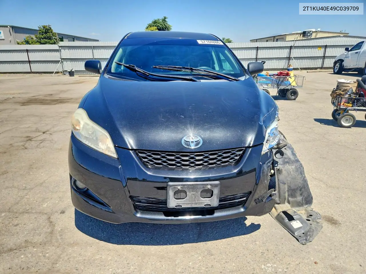 2009 Toyota Matrix Base VIN: 2T1KU40E49C039709 Lot: 57184886