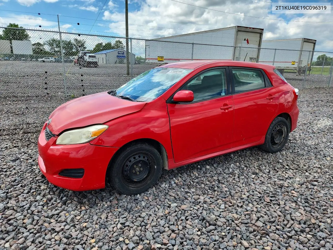 2009 Toyota Matrix Base VIN: 2T1KU40E19C096319 Lot: 57889206