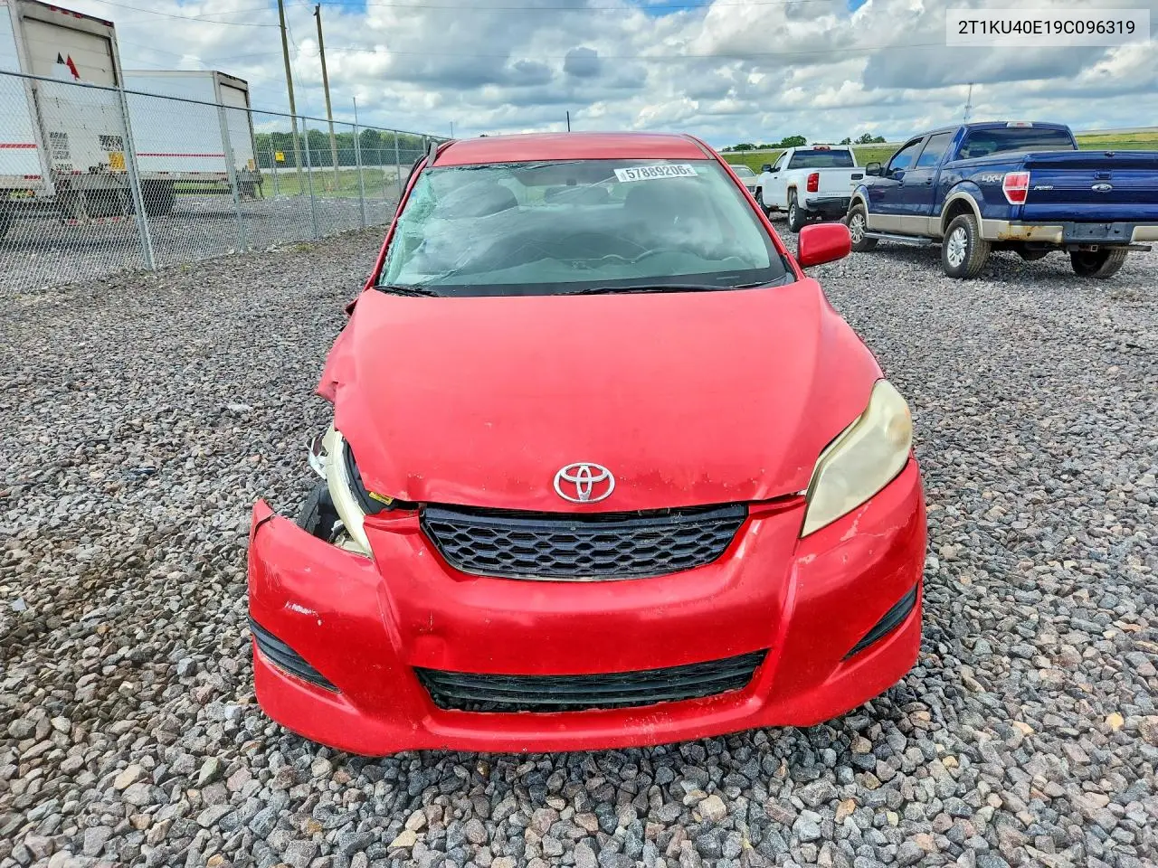 2009 Toyota Matrix Base VIN: 2T1KU40E19C096319 Lot: 57889206