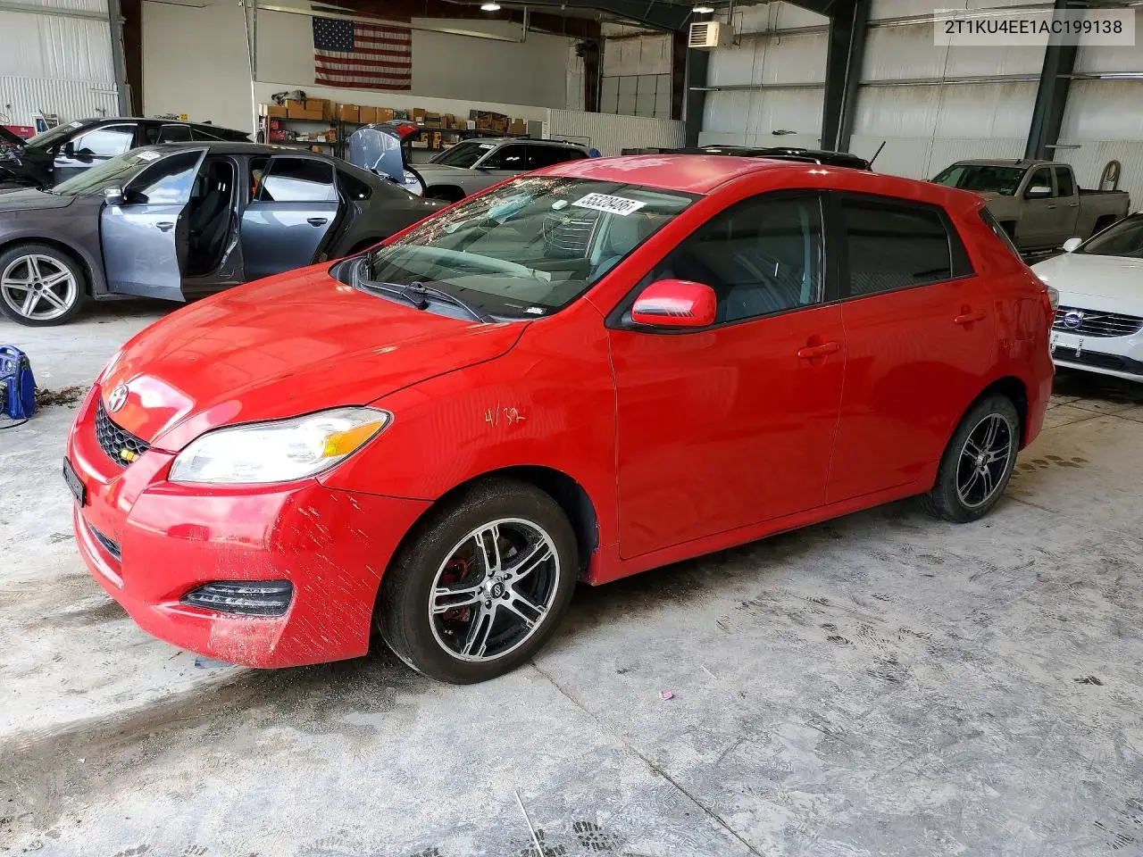 2010 Toyota Matrix Base VIN: 2T1KU4EE1AC199138 Lot: 55328486