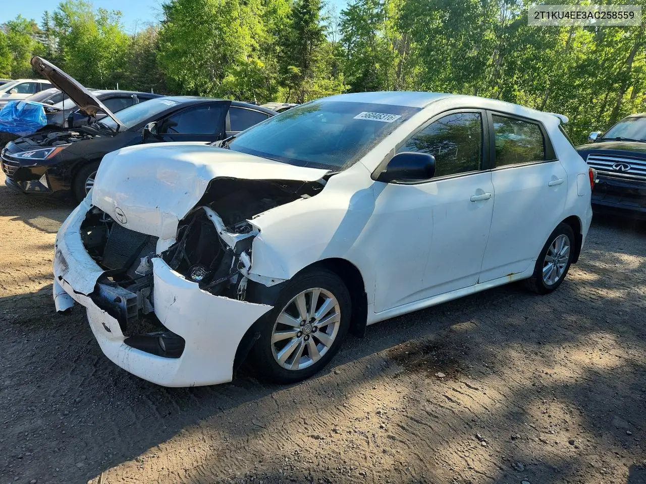 2010 Toyota Matrix Base VIN: 2T1KU4EE3AC258559 Lot: 56046316