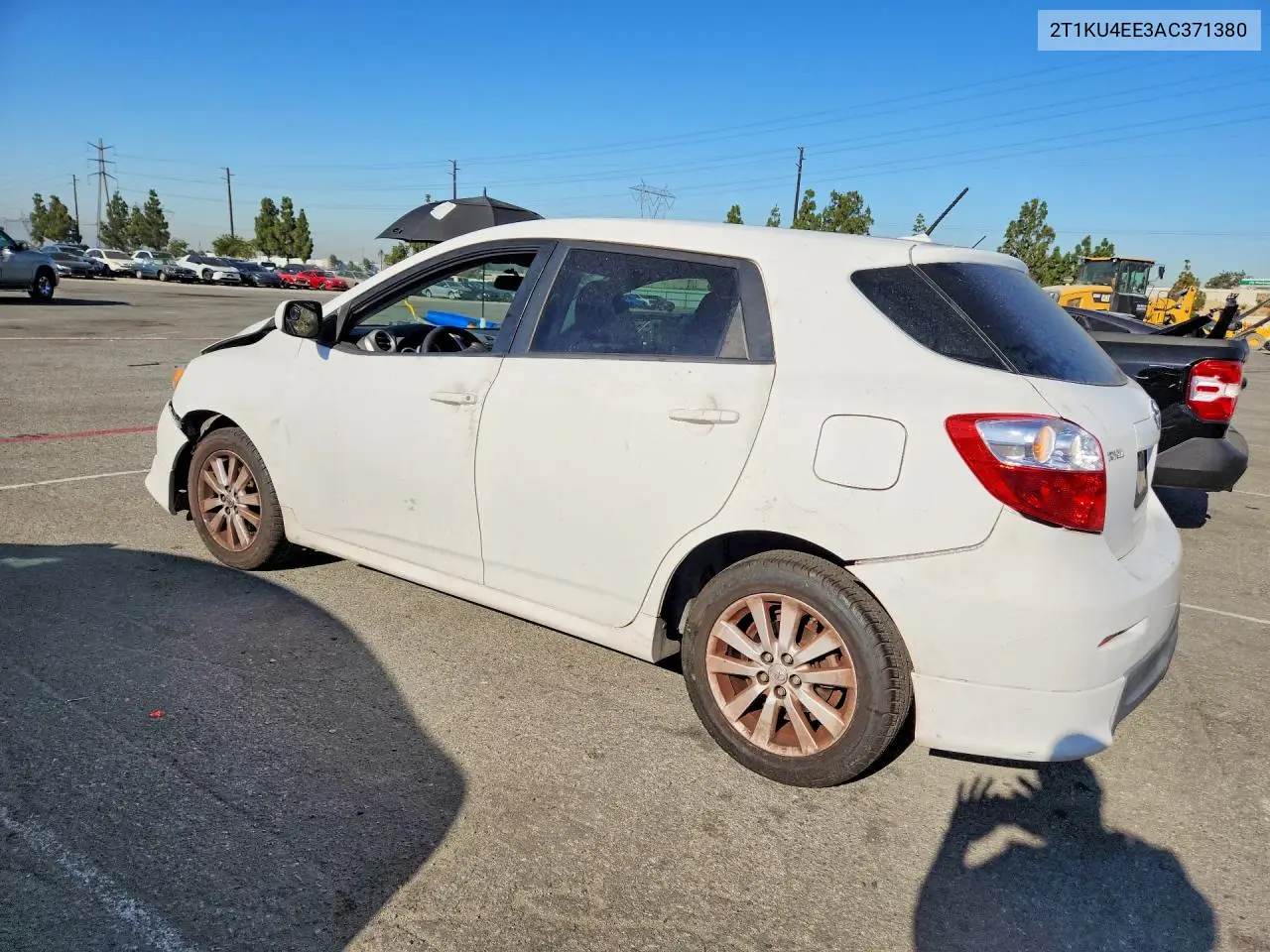 2010 Toyota Matrix Base VIN: 2T1KU4EE3AC371380 Lot: 60077306