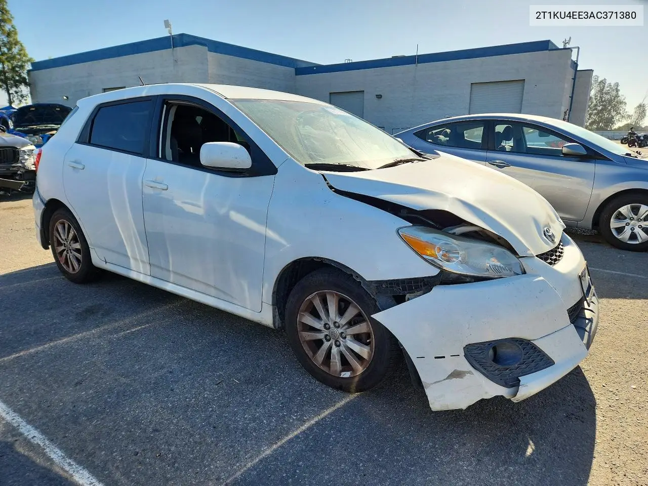 2010 Toyota Matrix Base VIN: 2T1KU4EE3AC371380 Lot: 60077306