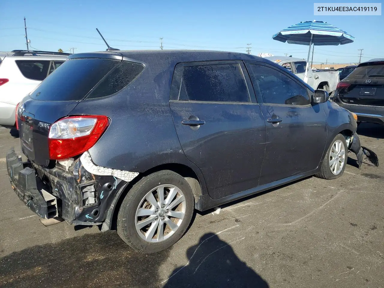 2010 Toyota Matrix VIN: 2T1KU4EE3AC419119 Lot: 60220026