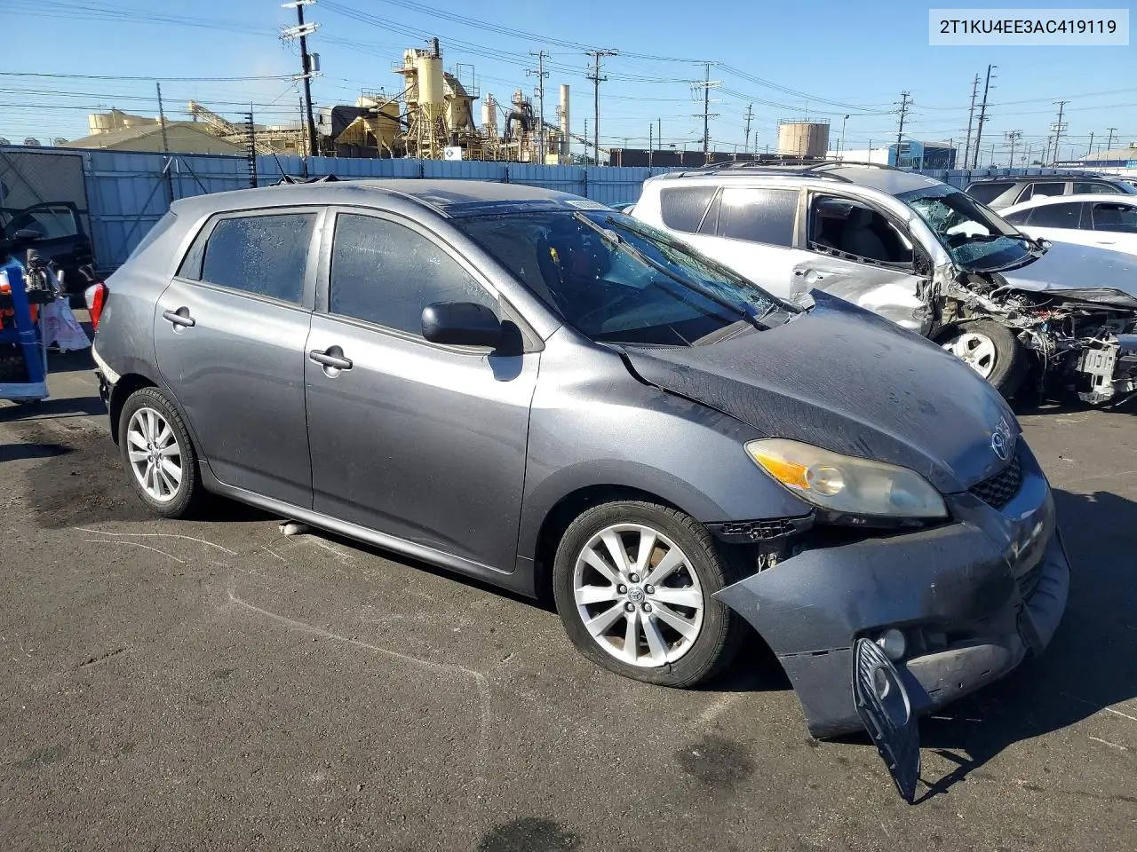 2010 Toyota Matrix VIN: 2T1KU4EE3AC419119 Lot: 60220026