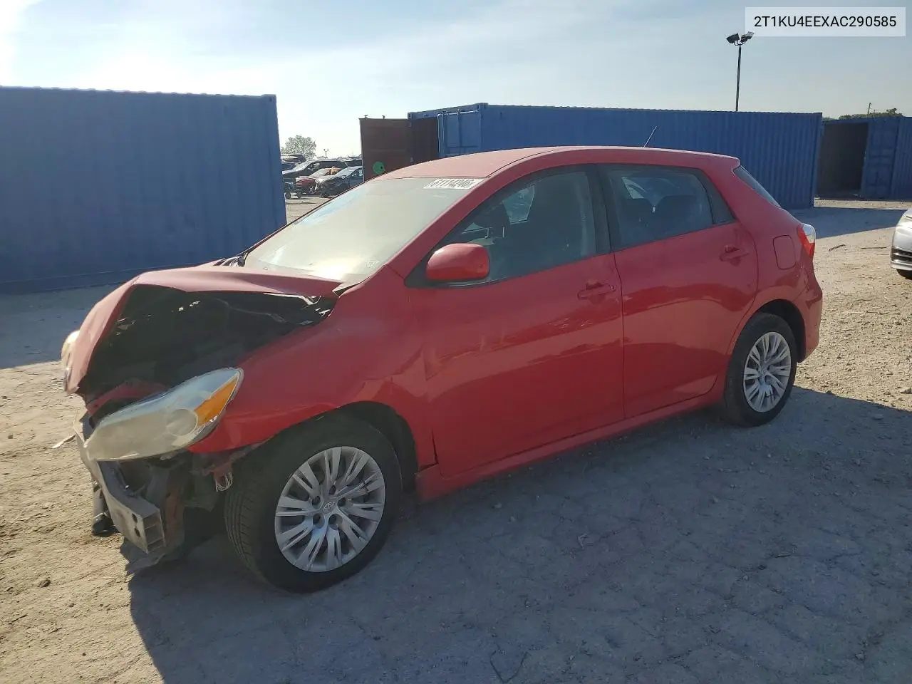 2010 Toyota Matrix Base VIN: 2T1KU4EEXAC290585 Lot: 61114246