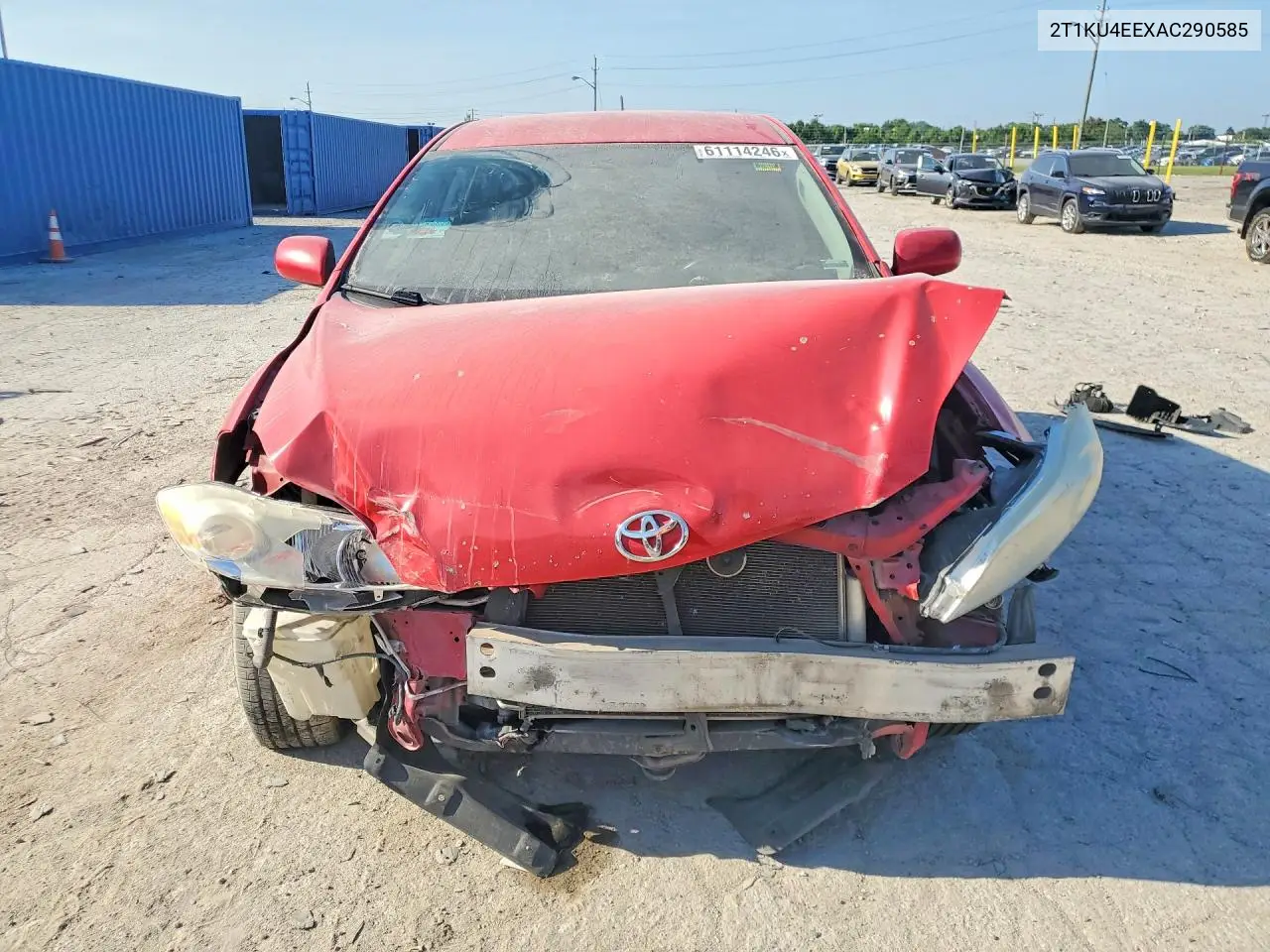 2010 Toyota Matrix Base VIN: 2T1KU4EEXAC290585 Lot: 61114246