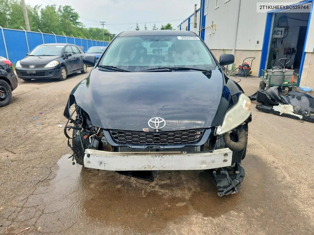 2011 Toyota Matrix Base VIN: 2T1KU4EEXBC539744 Lot: 58624726