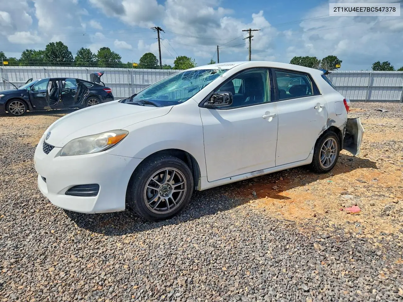 2011 Toyota Matrix Base VIN: 2T1KU4EE7BC547378 Lot: 61851026