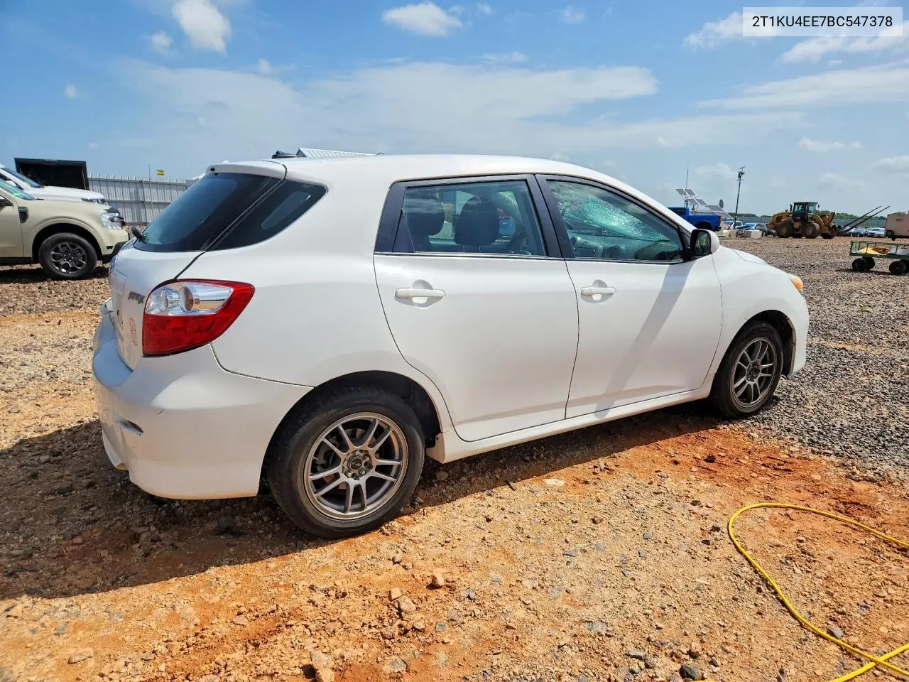 2011 Toyota Matrix Base VIN: 2T1KU4EE7BC547378 Lot: 61851026