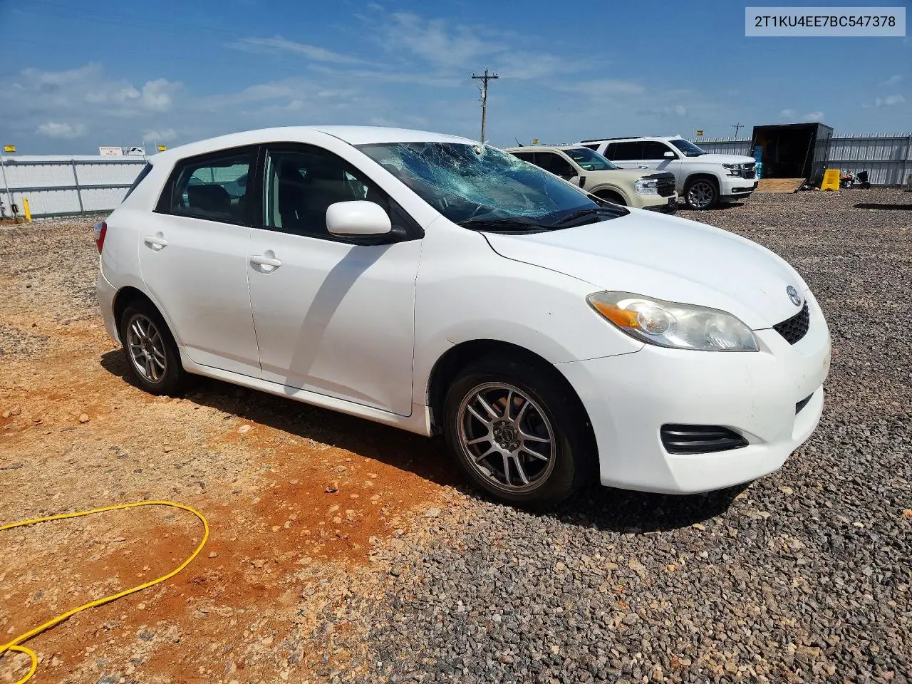 2011 Toyota Matrix Base VIN: 2T1KU4EE7BC547378 Lot: 61851026
