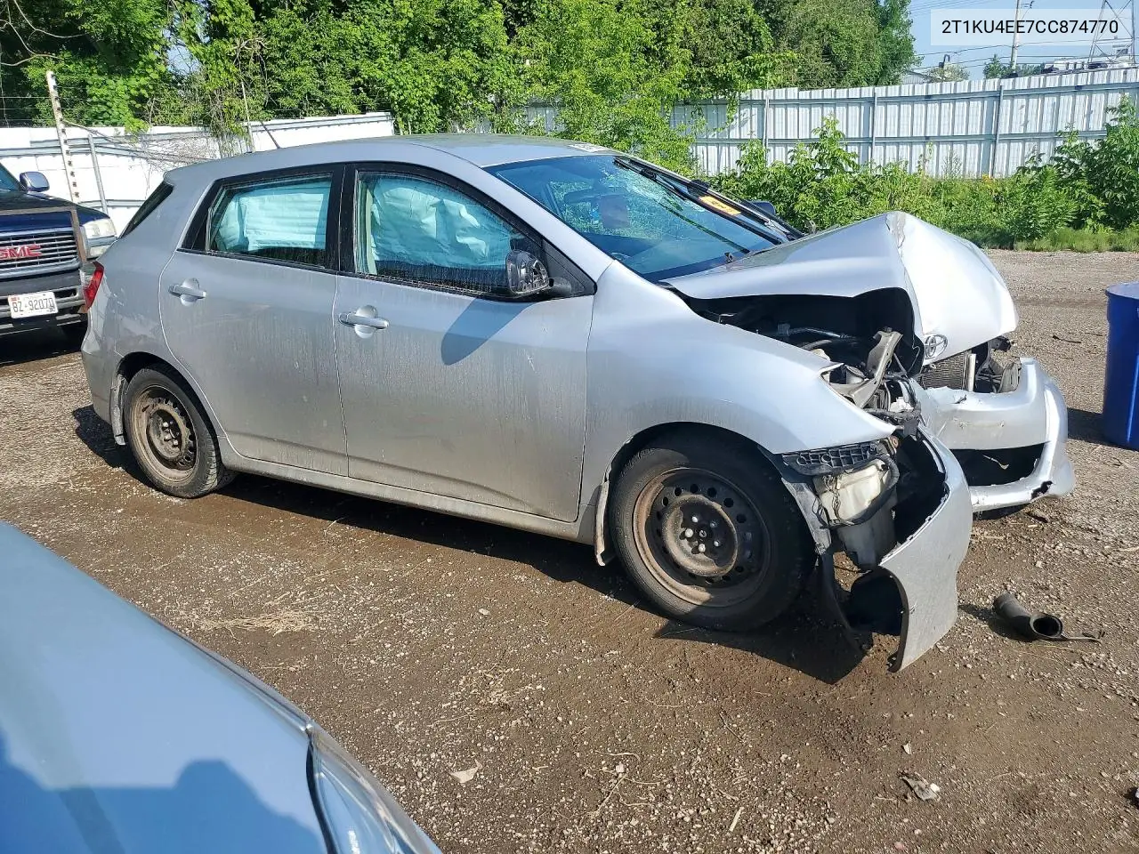 2012 Toyota Matrix L VIN: 2T1KU4EE7CC874770 Lot: 59541366