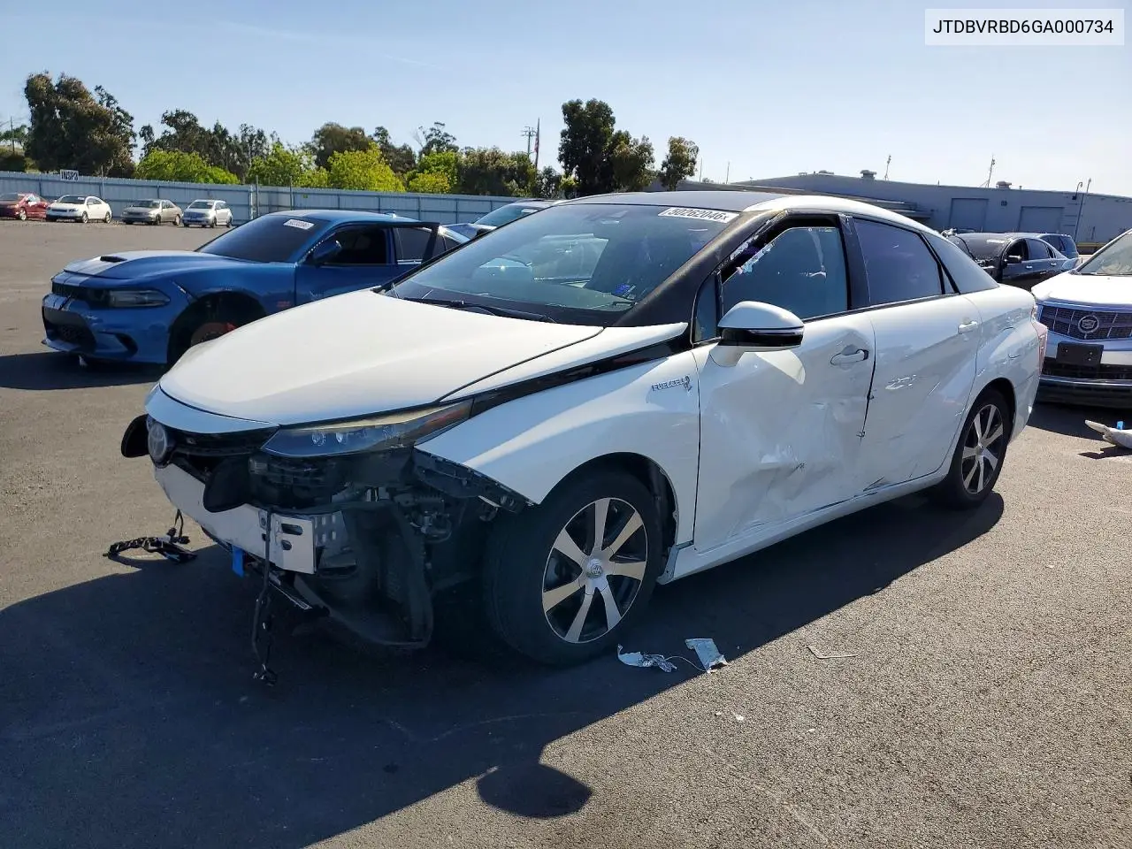 2016 Toyota Mirai Base VIN: JTDBVRBD6GA000734 Lot: 50262046