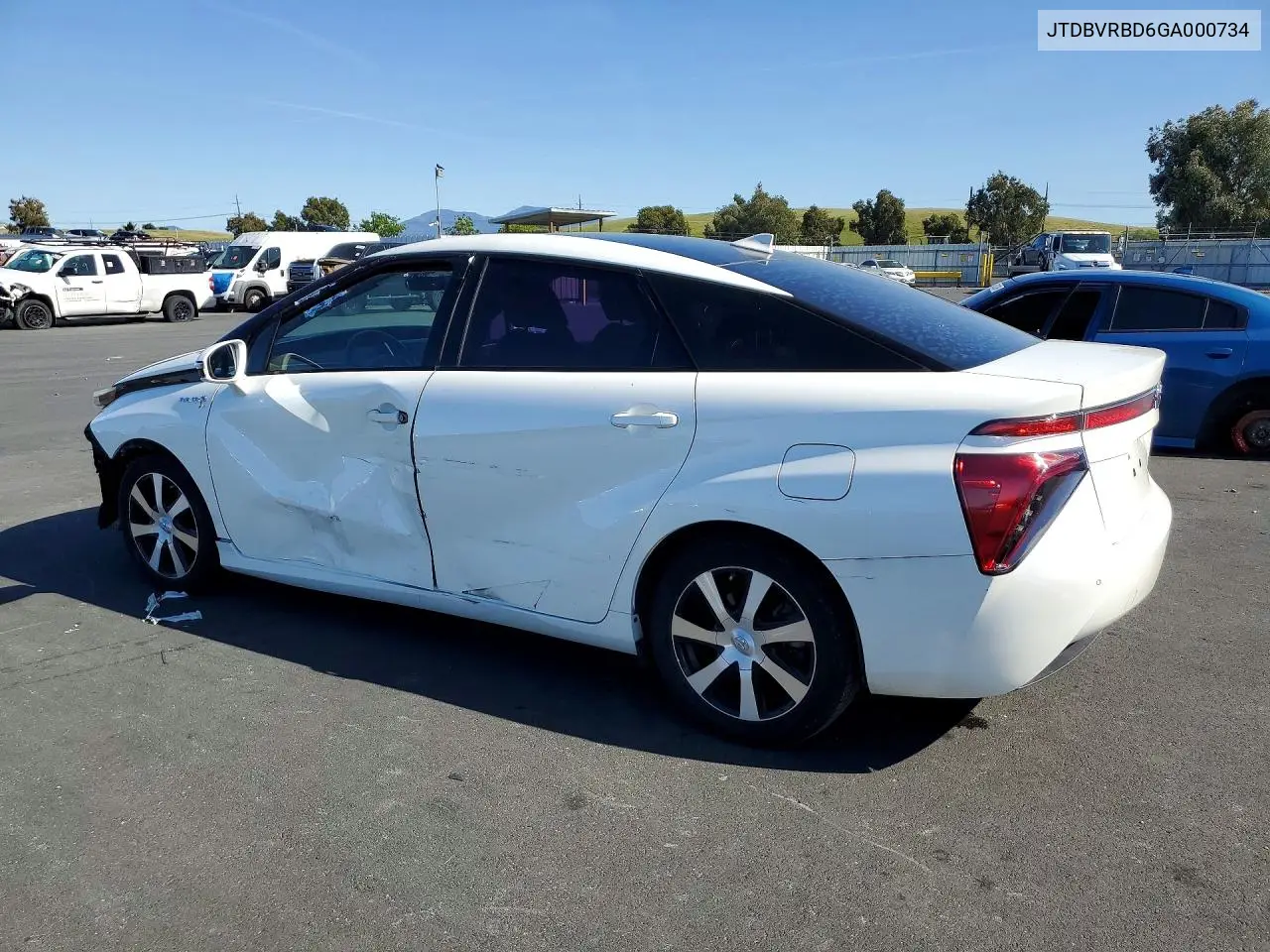 2016 Toyota Mirai Base VIN: JTDBVRBD6GA000734 Lot: 50262046