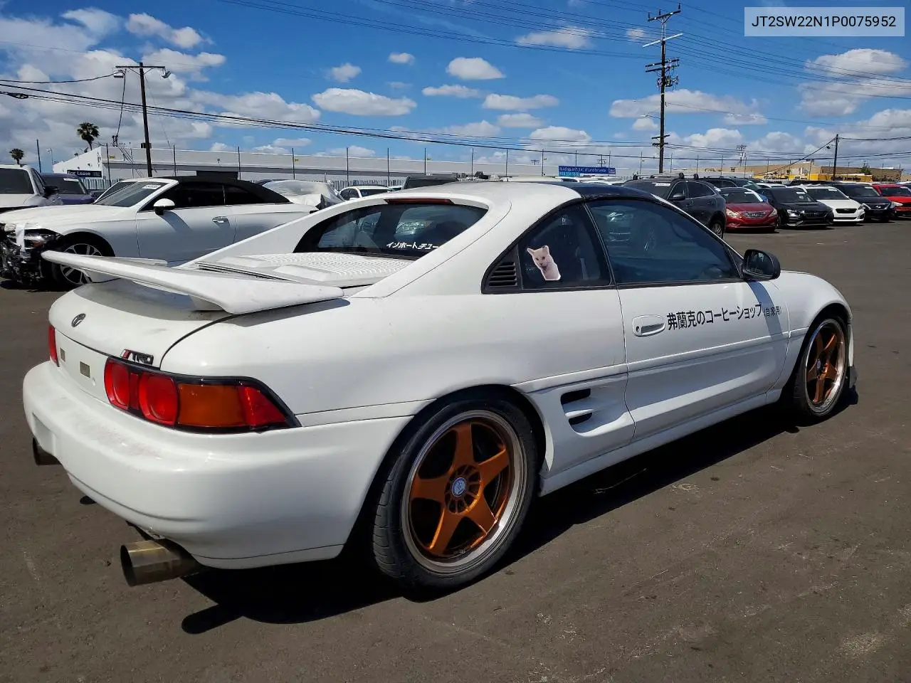 1993 Toyota Mr2 Sport Roof VIN: JT2SW22N1P0075952 Lot: 48544106