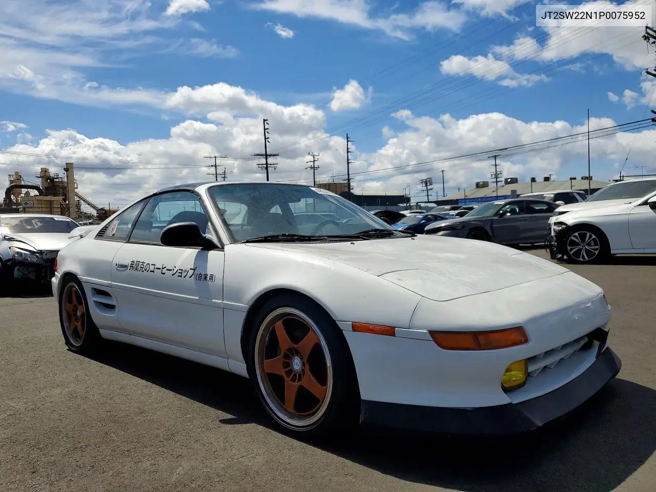 1993 Toyota Mr2 Sport Roof VIN: JT2SW22N1P0075952 Lot: 48544106