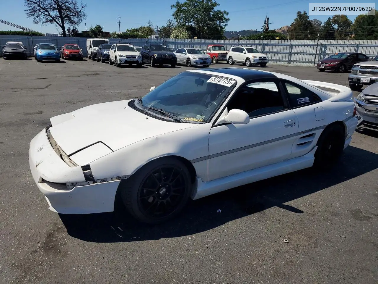 1993 Toyota Mr2 Sport Roof VIN: JT2SW22N7P0079620 Lot: 57182726