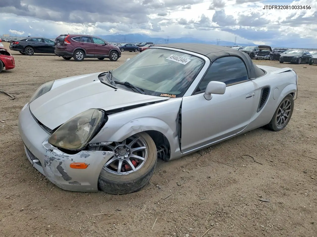 2001 Toyota Mr2 Spyder VIN: JTDFR320810033456 Lot: 49462346