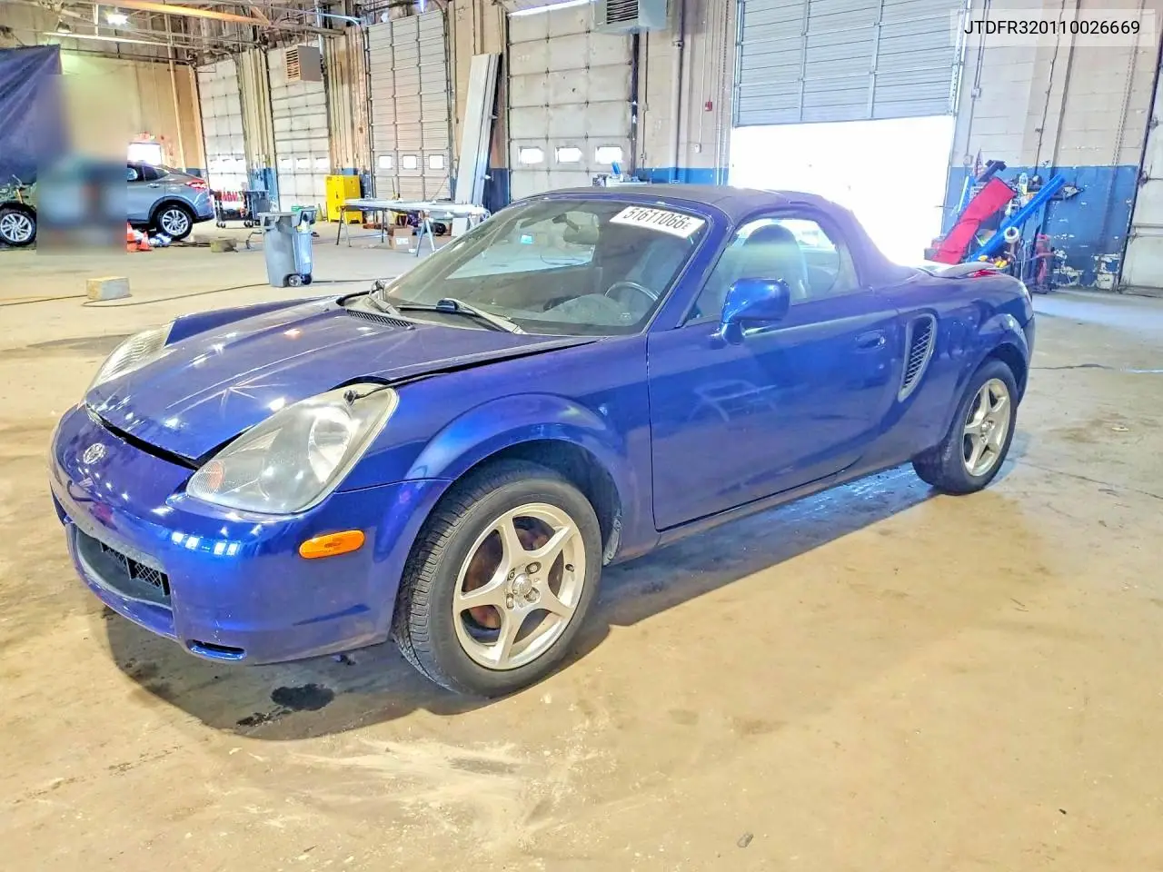 2001 Toyota Mr2 Spyder VIN: JTDFR320110026669 Lot: 51611066