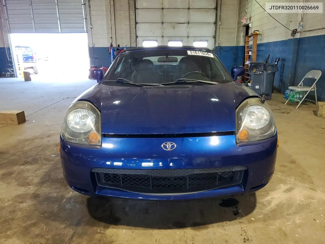 2001 Toyota Mr2 Spyder VIN: JTDFR320110026669 Lot: 51611066