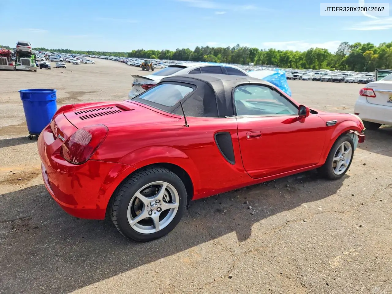 2002 Toyota Mr2 Spyder Base VIN: JTDFR320X20042662 Lot: 49001986