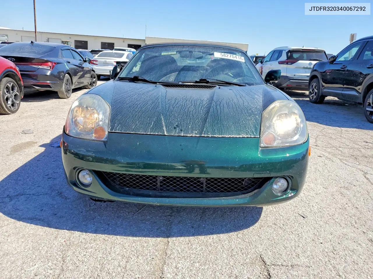 2004 Toyota Mr2 Spyder VIN: JTDFR320340067292 Lot: 58270416