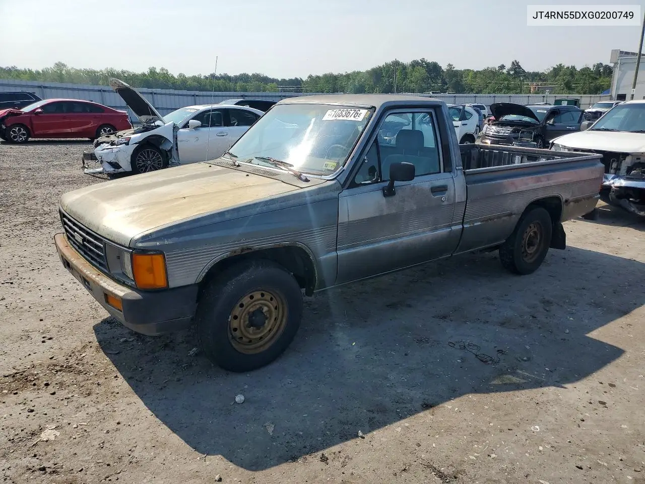 1986 Toyota Pickup 1/2 Ton Rn55 Dlx VIN: JT4RN55DXG0200749 Lot: 61083676