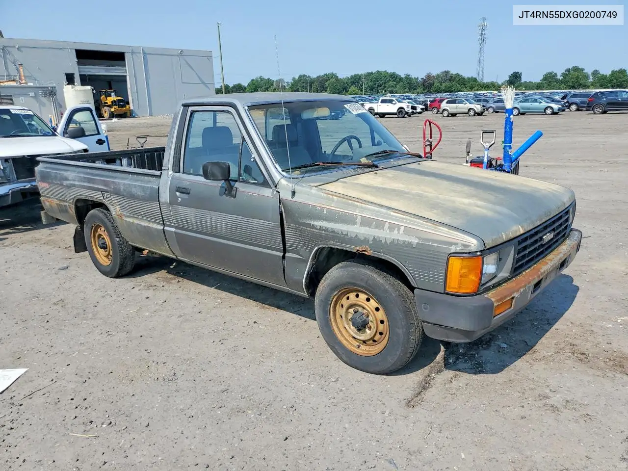 1986 Toyota Pickup 1/2 Ton Rn55 Dlx VIN: JT4RN55DXG0200749 Lot: 61083676