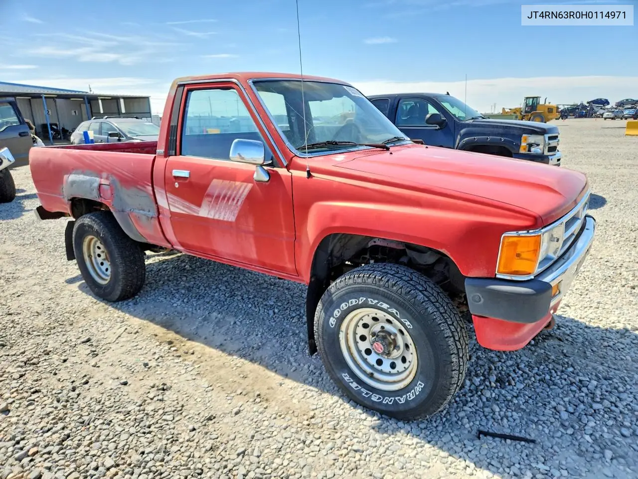 1987 Toyota Pickup Rn63 Std VIN: JT4RN63R0H0114971 Lot: 58310556
