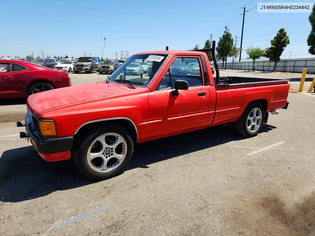 1987 Toyota Pickup 1/2 Ton Rn55 VIN: JT4RN55R4H0234442 Lot: 61915016